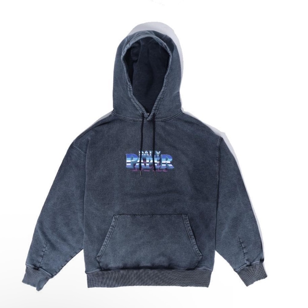 Men's Blue Hoodie Sweater‎ DAILY PAPER GALBACID -NAVY